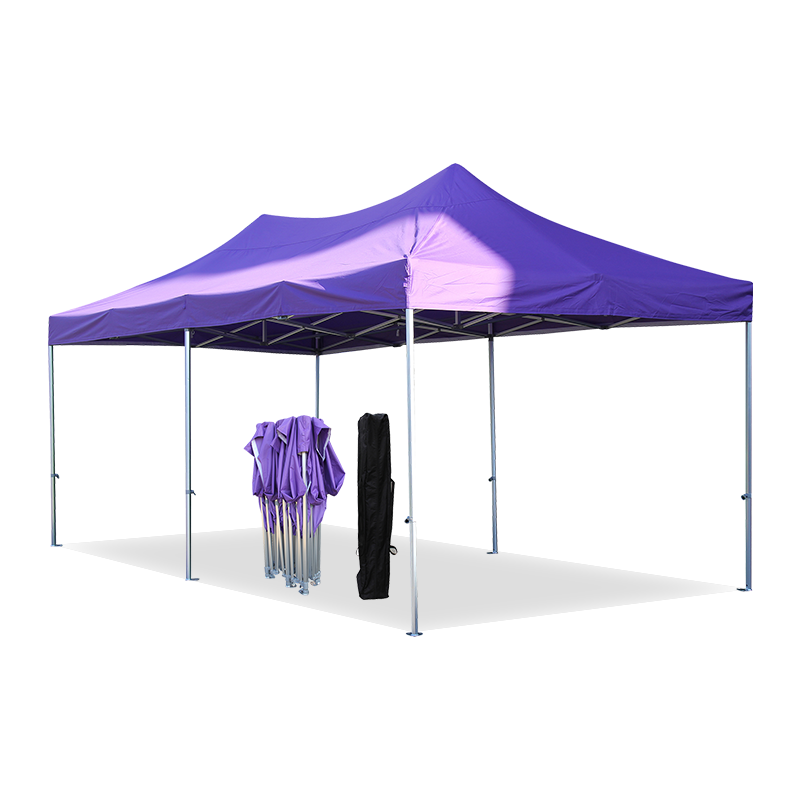 300g poileistear PVC fráma alúmanaim brataithe gazebo fillte
