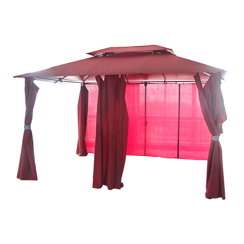 Puball Gazebo Allamuigh Puball Allamuigh Dídean Ceannbhrat Gazebo le Líonta Mosquito