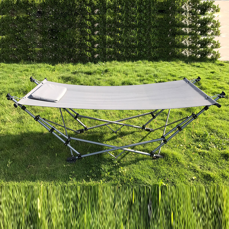 Fillte Fillte Folding Hammock Lounge Camping Fráma Cruach Leaba