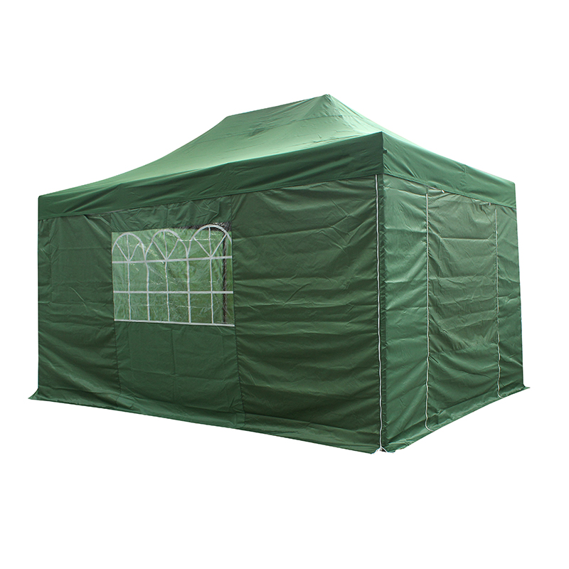 3x4.5m ceannbhrat fillte amuigh faoin aer gazebo
