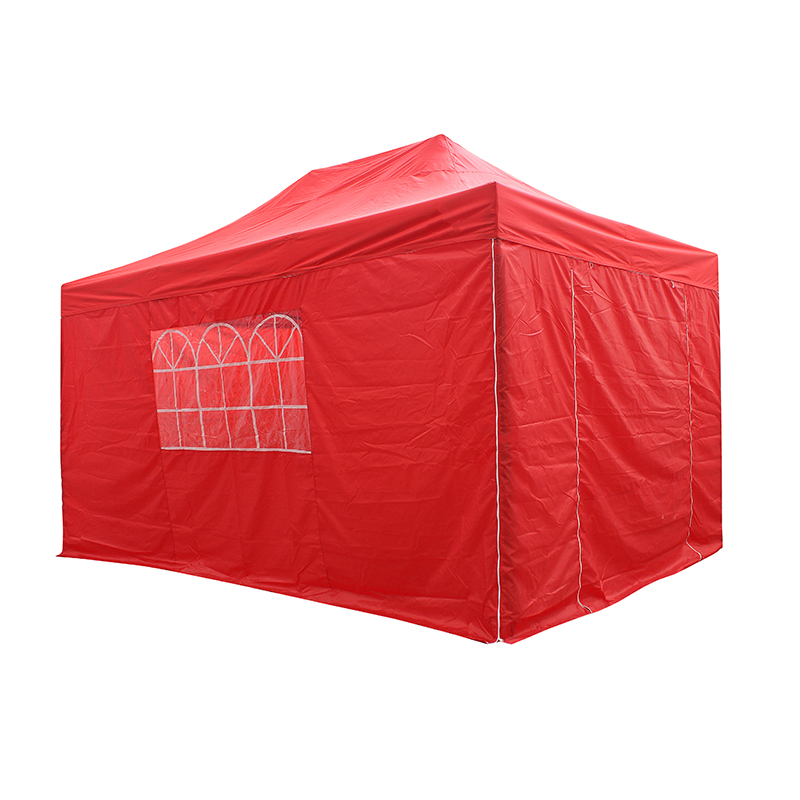 3x4.5m ceannbhrat fillte amuigh faoin aer gazebo