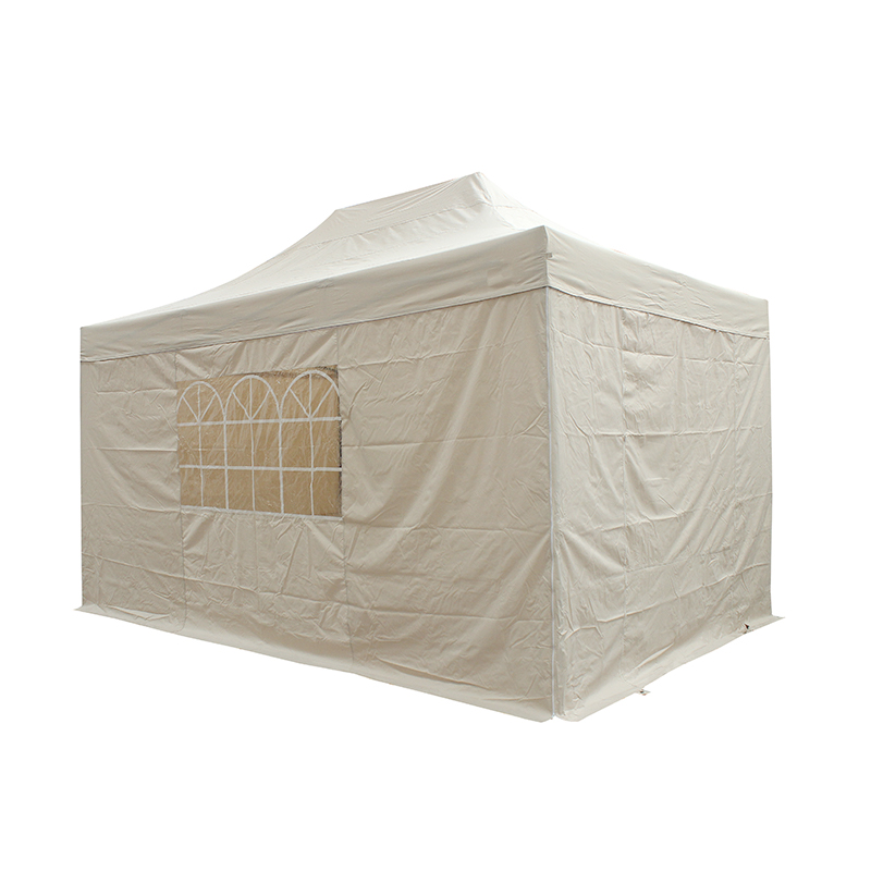 3x4.5m ceannbhrat fillte amuigh faoin aer gazebo