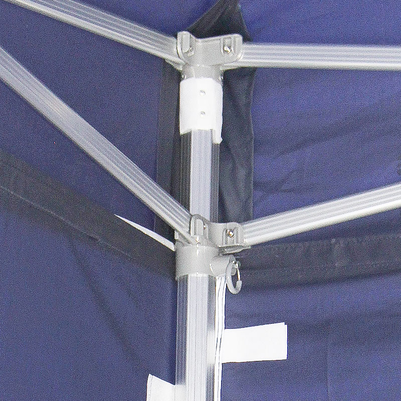300g poileistear PVC fráma alúmanaim brataithe gazebo fillte