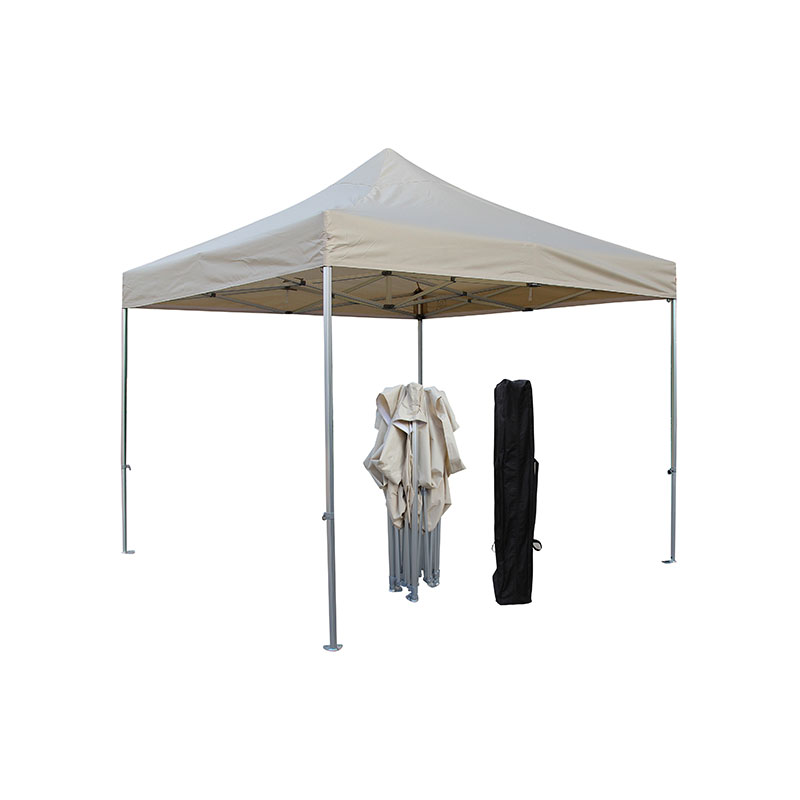 300g poileistear PVC fráma alúmanaim brataithe gazebo fillte