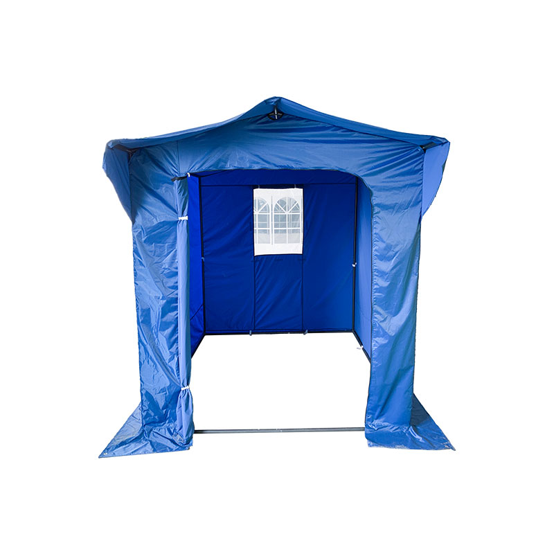 Sraith Folding Puball Pro Struchtúr Sraith 50mm Alúmanam + 4 Taobh Dúbailte PVC 520G/M² Tarp do riachtanais ghairmiúla nó úsáid laethúil gorm