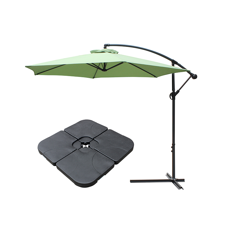 PATIO Allamuigh 10 'Scáth Umbrella Crochta Sun Sun W/T Tras -Bhonn
