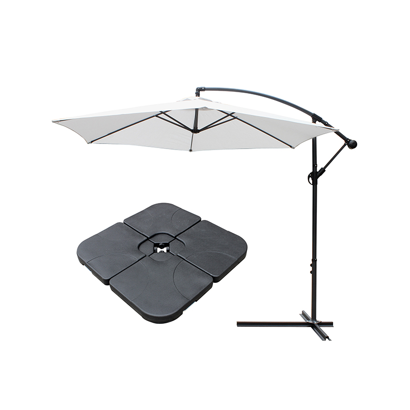 PATIO Allamuigh 10 'Scáth Umbrella Crochta Sun Sun W/T Tras -Bhonn